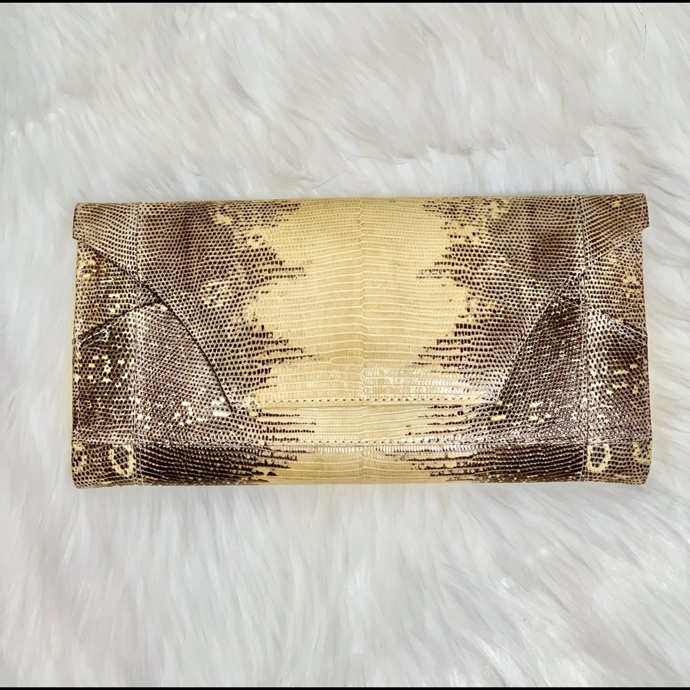 D’ANGEL Genuine Snakeskin Clutch Handbag